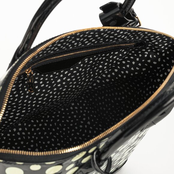 Louis Vuitton x Yayoi Kusama Lockit MM Infini Noir Monogram Vernis Dots Tote - Picture 12 of 14